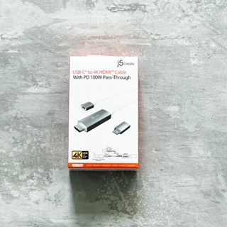GOLAB附發票🔥 j5create USB-C轉4K HDMI轉接線-USB-C充電版 1.8米 JCC155G