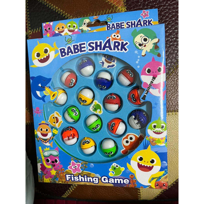 BABE SHARK(Baby Shark)鯊魚寶寶旋轉電動釣魚組（全新）