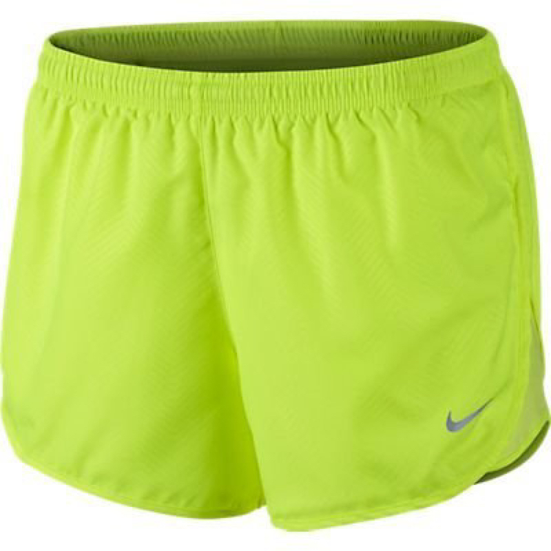 NIKE AS NEW TEMPO SHORT 5吋 女慢跑短褲645562-702 螢光黃綠 s 運動短褲