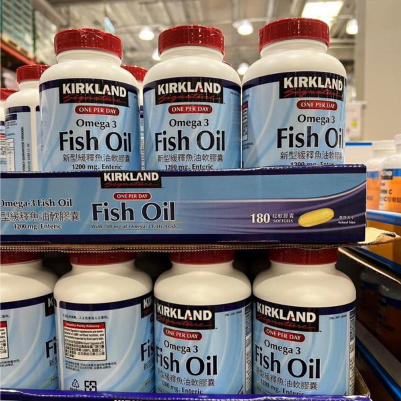 好市多代購 Kirkland Signature 科克蘭 新型緩釋魚油軟膠囊 180粒