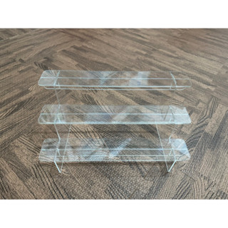 30cm三層壓克力泡泡瑪特立牌階梯展示架