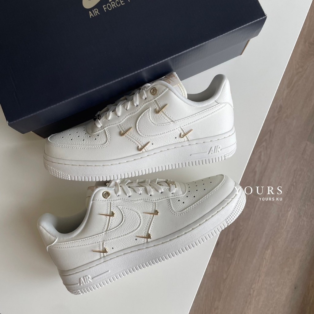 -Yours- Nike Air Force 1 Mini Gold 小銀勾 四勾 泫雅同款  FV3654-111