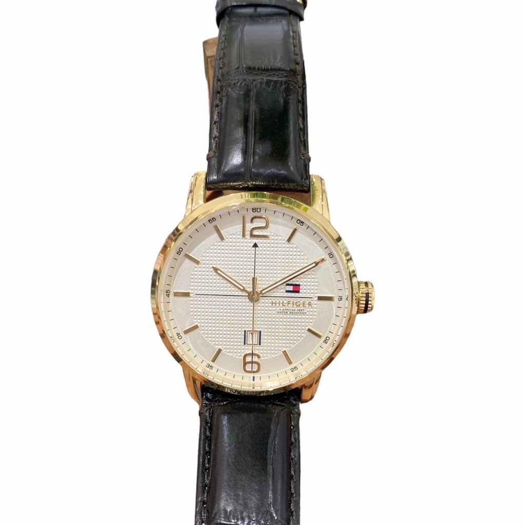 【Tommy Hilfiger】簡約時尚美式經典真皮手錶 M1791218 45mm 現代鐘錶