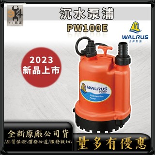 【94五金】⚡全新矚目⚡大井泵浦 沉水泵浦 PW100E｜抽水機 抽水馬達 輕便型 清水泵浦 沉水馬達 非 PW100A