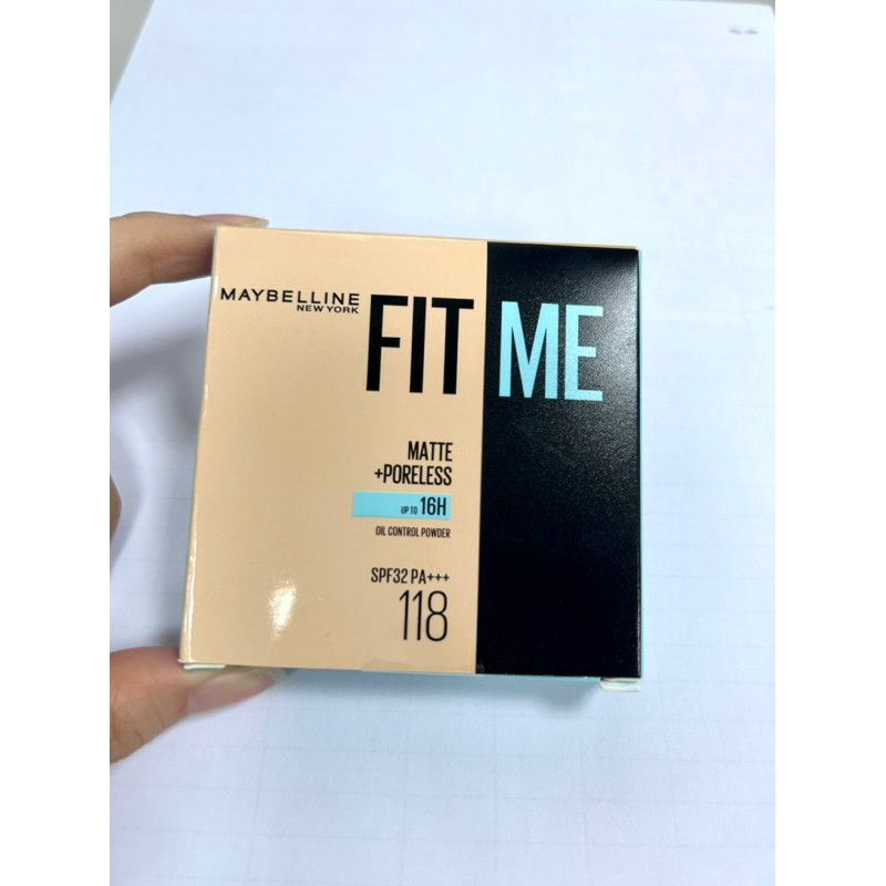 全新 媚比琳MAYBELLINE 反孔特霧柔焦空氣粉餅 118自然色