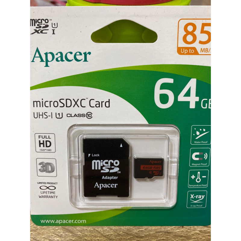 APACER宇瞻 microSDXC64g記憶卡