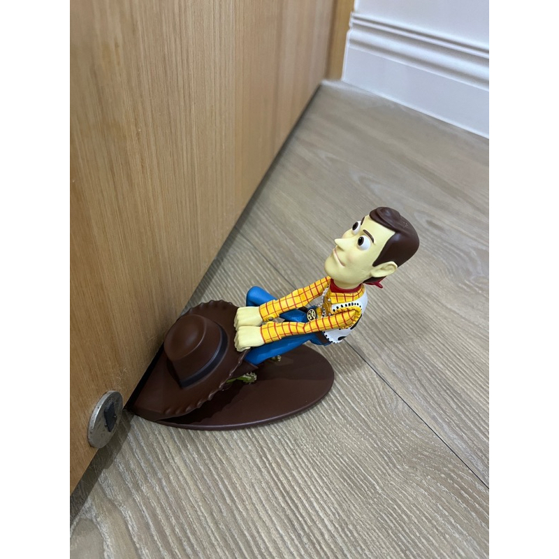 九成新 可面交 日本 Door Stopper 米奇 胡迪 拖行李 門擋 止滑 防撞 迪士尼 玩具總動員 公仔 玩具擺飾