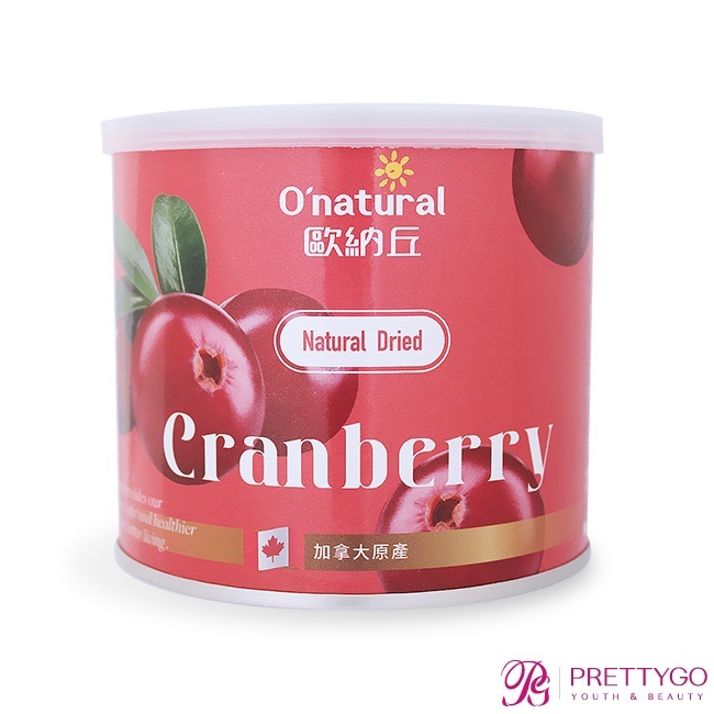 O'natural 歐納丘 純天然整顆蔓越莓乾(210g)【美麗購】