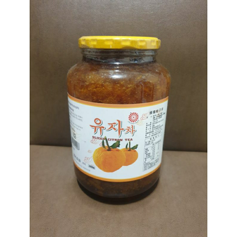 韓國蜂蜜柚子茶 柚子醬2000g 營業用 有效期2024/03/09