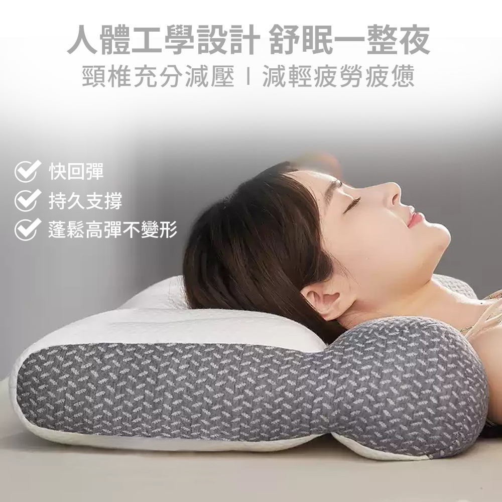 【Galatea 葛拉蒂】深度睡眠 4D減壓 牽引舒頸枕 記憶枕頭 護頸枕 紓壓枕 側睡枕