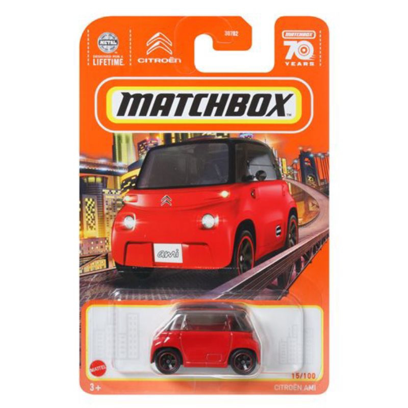 ^.^飛行屋(全新品)MATCHBOX 火柴盒小汽車 合金車//法國阿米 CITROEN AMI微型電動車
