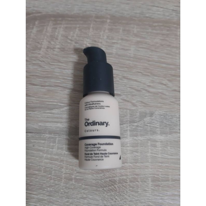 &lt;二手&gt;The Ordinary Coverage Foundation 高遮瑕 粉底液 1.1N