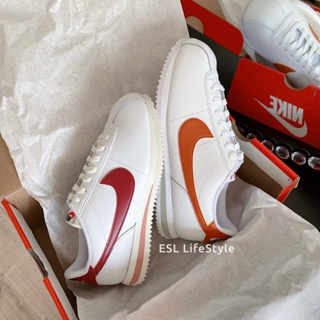 現貨 NIKE CORTEZ 白紅 紅勾 白橘 橘勾 阿甘鞋 復古 男女鞋 DM4044-102 DN1791-103