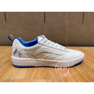 Vans x Avenue & Son 聯名 Zahba 皮革 白色 水藍 休閒 復古 運動 板鞋