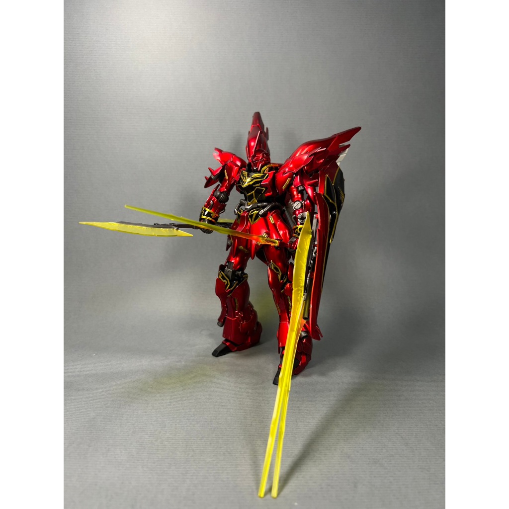 【模型出櫃】 HG 付頭像支架 電鍍版 新安州 Sinanju MSN-06S  (10A80)