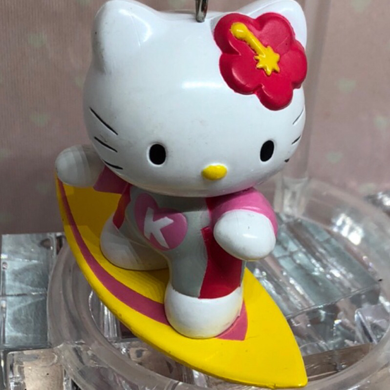 日本帶回來的早期Hello Kitty衝浪板娃娃鑰匙圈吊飾