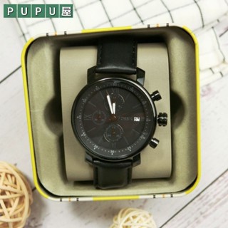 *PUPU屋* FOSSIL BQ1703 三眼 皮革 錶帶 手錶 腕錶 全新 現貨