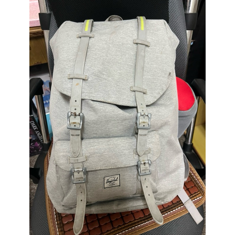 Herschel 25L 螢光灰 後背包 電腦後背包