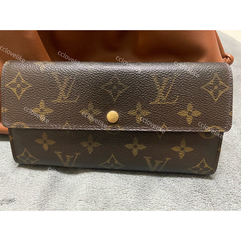 LOUIS VUITTON 路易威登 二手 LV 經典老花 Monogram 長夾