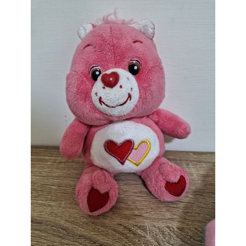 絕版彩虹熊Care Bears愛心熊粉紅桃紅色老玩具娃娃布偶玩具古董