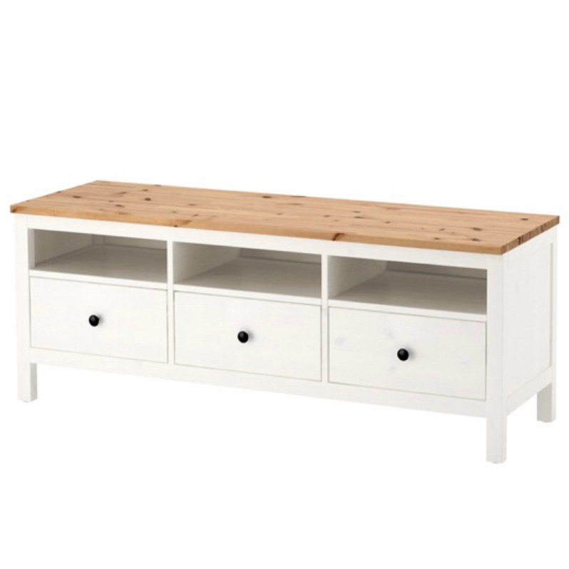 IKEA HEMNES 電視櫃染白色148x47x57