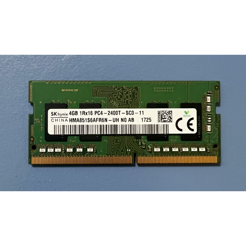 DDR4 2400 4G SKhynix 海力士 筆記型 記憶體 二手 HMA851S6AFR6N-UH