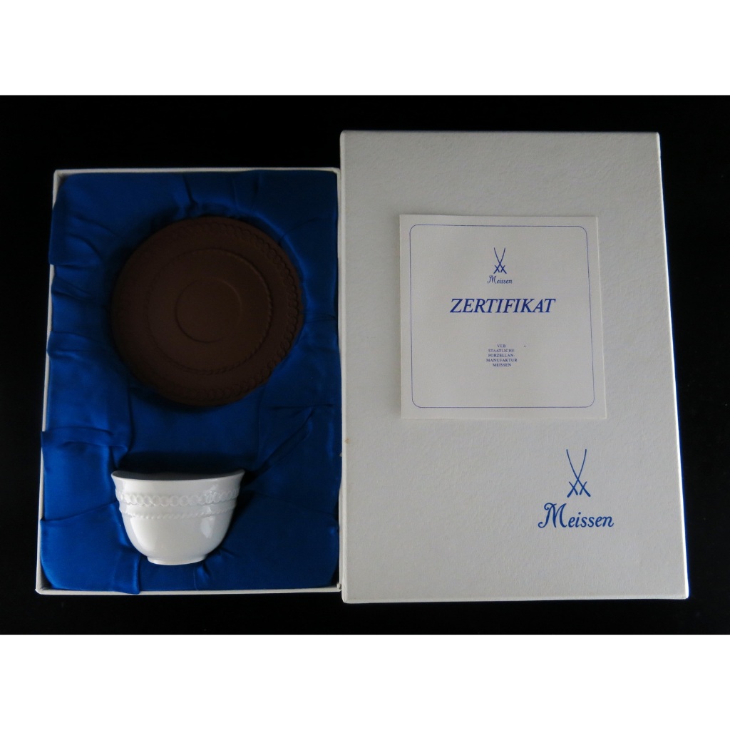 德國麥森Meissen 1988年功夫茶杯盤組盒裝