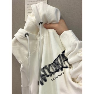 【樸葉】帽t 女 長袖上衣 衛衣 帽踢 oversize 帽t 美式帽t 印花帽t ins 風衣服長袖 美式復古上衣