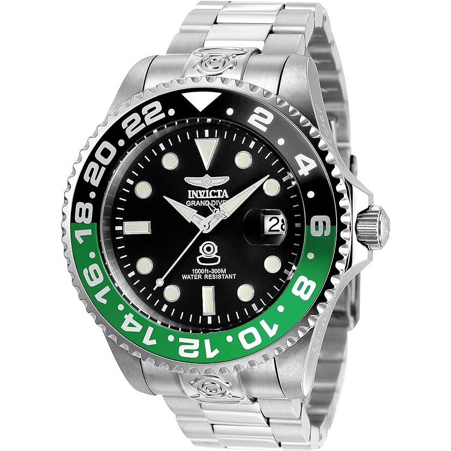 台灣一年保固英威塔Invicta 21866 Grand Diver 潛水機械錶日本NH35A機芯手錶男錶防水男士錶