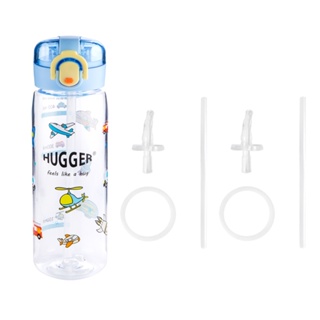HUGGER兒童彈蓋吸管水壺 500ml 專用替換吸管組 小孩水壺 幼兒園喝水 揹帶激勵水壺