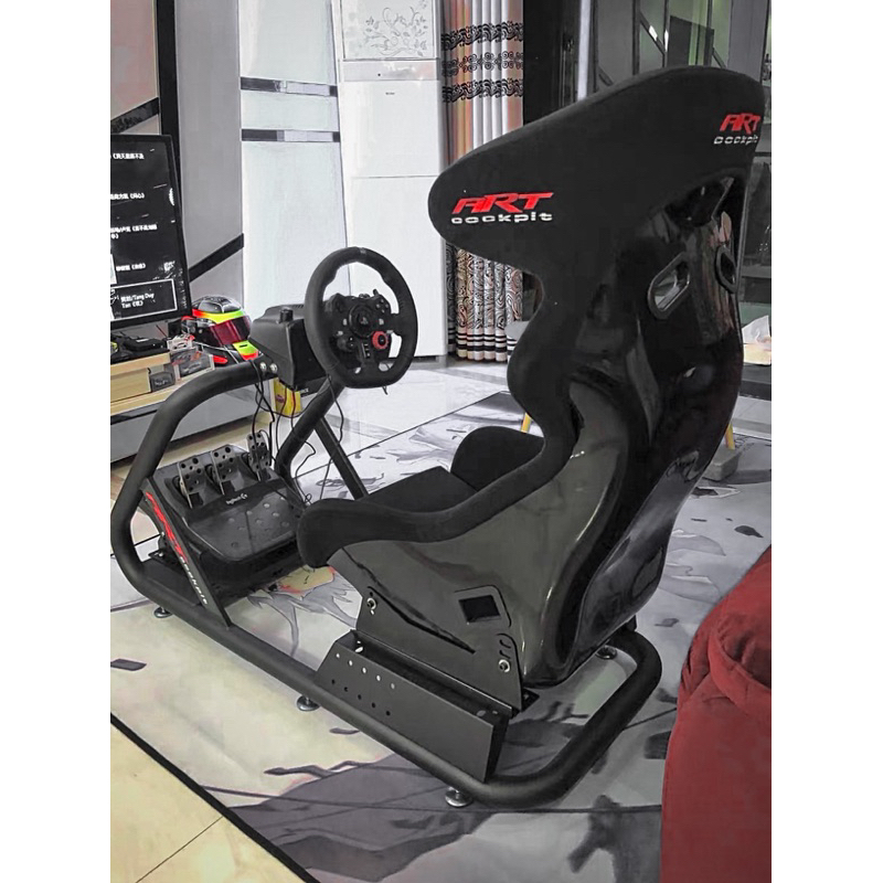 ART cookpit 加強版PRO支架+桶型座椅 賽車模擬器支架 直驅方向盤 Tgtii g923 ProRacing