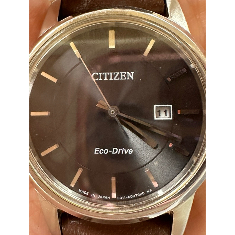 【二手】星辰citizen EW1560-57E 女錶帶藍寶石玻璃 光動能