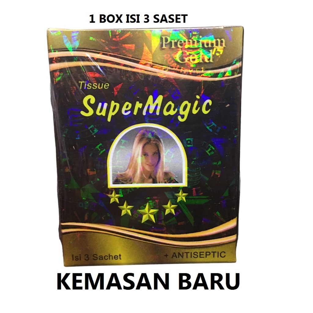 Tisu Super Magic Man Premium Gold Isi 3 Sachet