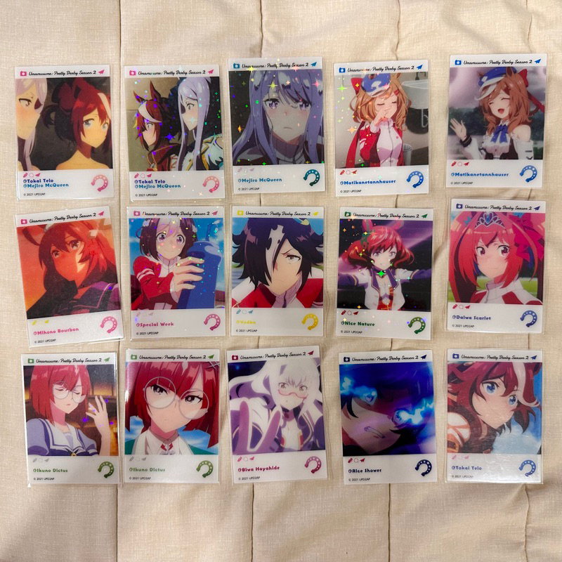 🍭Ruo🍭日貨 賽馬娘 二彈 透卡 Ins SNS卡 麥昆 米浴 優秀素質 東海帝王 詩歌劇 赤驥 美浦波旁 迪杜斯
