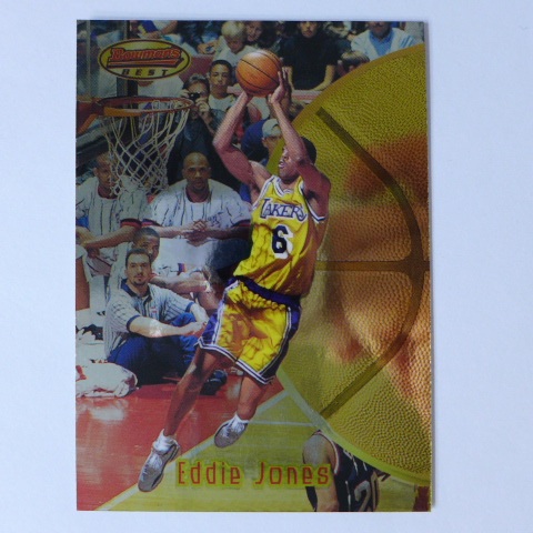 ~Eddie Jones/NBA球星/艾迪·瓊斯~1998年Bowmans金屬設計籃球卡