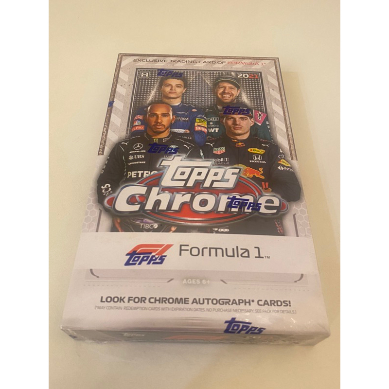2021 Topps Chrome F1 Formula One Hobby Box 球員卡 (1盒)