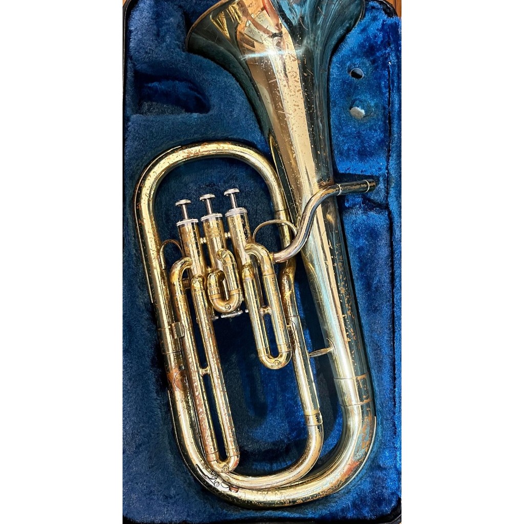 降E調中音號 YAMAHA YAH-202 Tenor horn alto horn 非上低音號 可正常演奏 附原廠硬殼