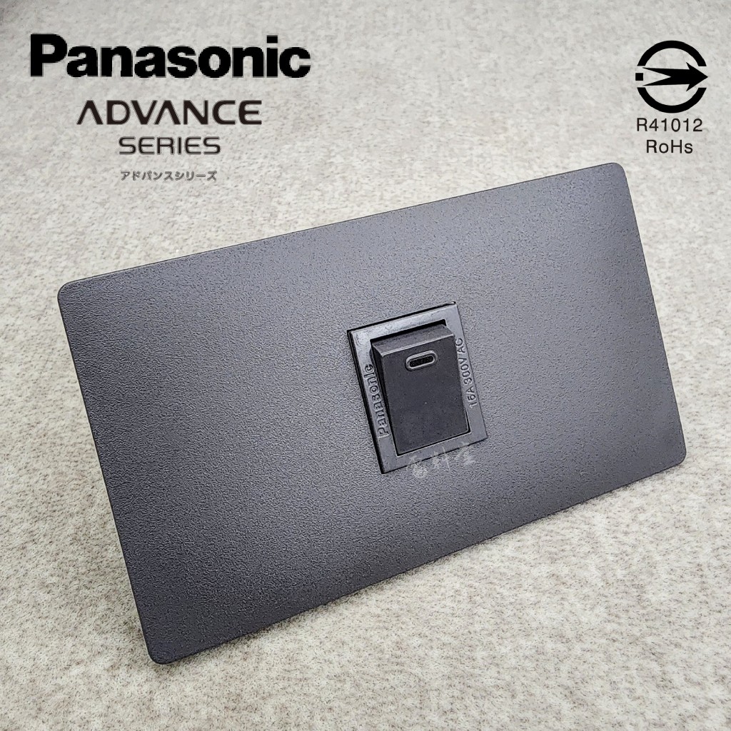 新品 單開 日本製 最薄 面板 ADVANCE 國際牌 Panasonic 清水模 單開關 極簡風 神保  鋼鐵灰