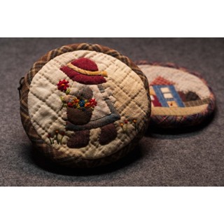 [拼布小物] --紅帽蘇姑娘--圓形零錢包--手工拼布
