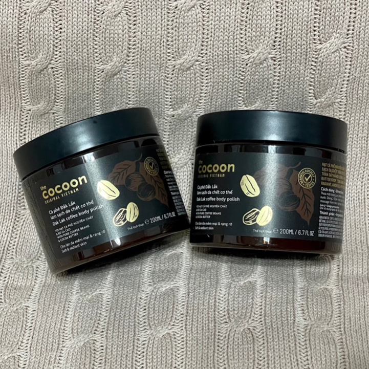 快速出貨 少量現貨 - 越南必買伴手禮保養品COCOON 純素保養品牌 去角質 làm sạch da chết