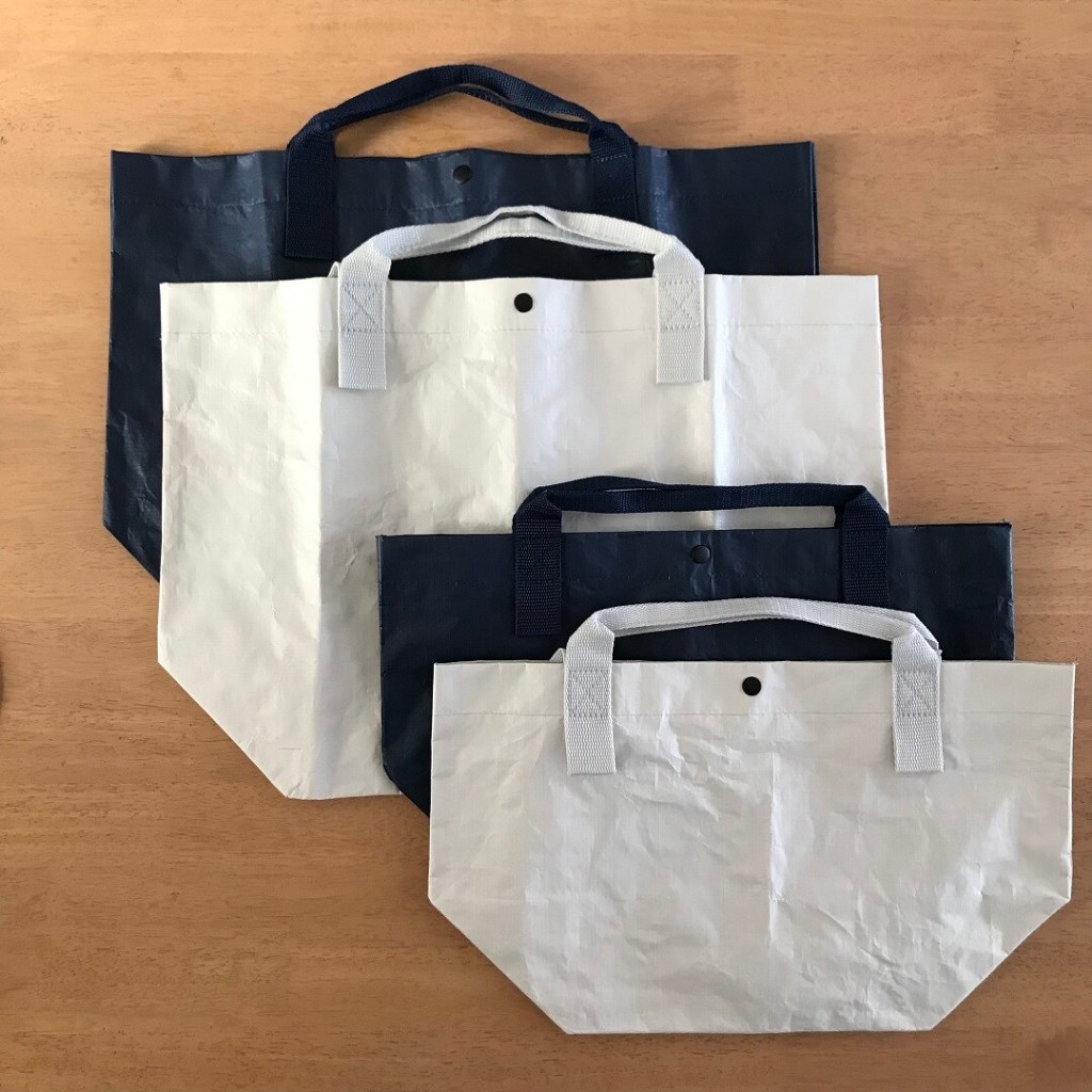 台北發貨蝦皮代開發票 日本MUJI 無印良品 聚乙烯托特包 購物袋 環保袋 手提袋 2色