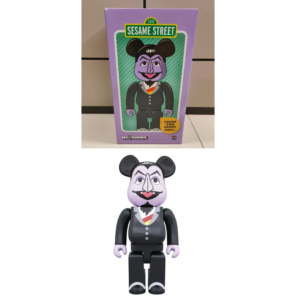 銀角零卡分期 全新未拆 BE@RBRICK COUNT VON COUNT 400% 芝麻街吸血鬼伯爵 400%