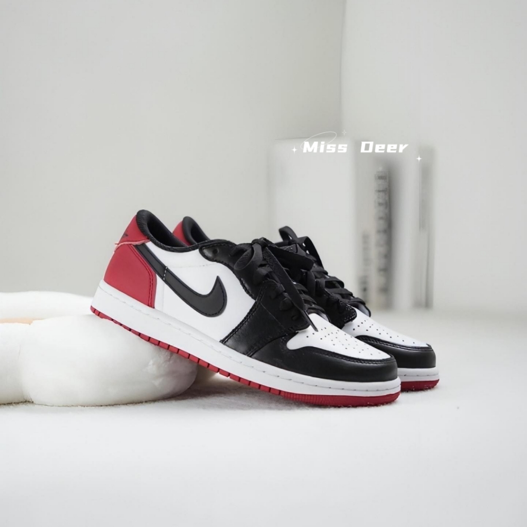 Nike Air Jordan 1 Retro Low OG Black Toe 黑紅腳趾 男女鞋 CZ0790-106