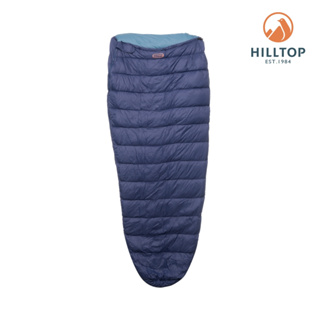 【Hilltop 山頂鳥】防潑水超輕量暖感羽絨睡袋(大) 藍｜PF16XX59ECE0