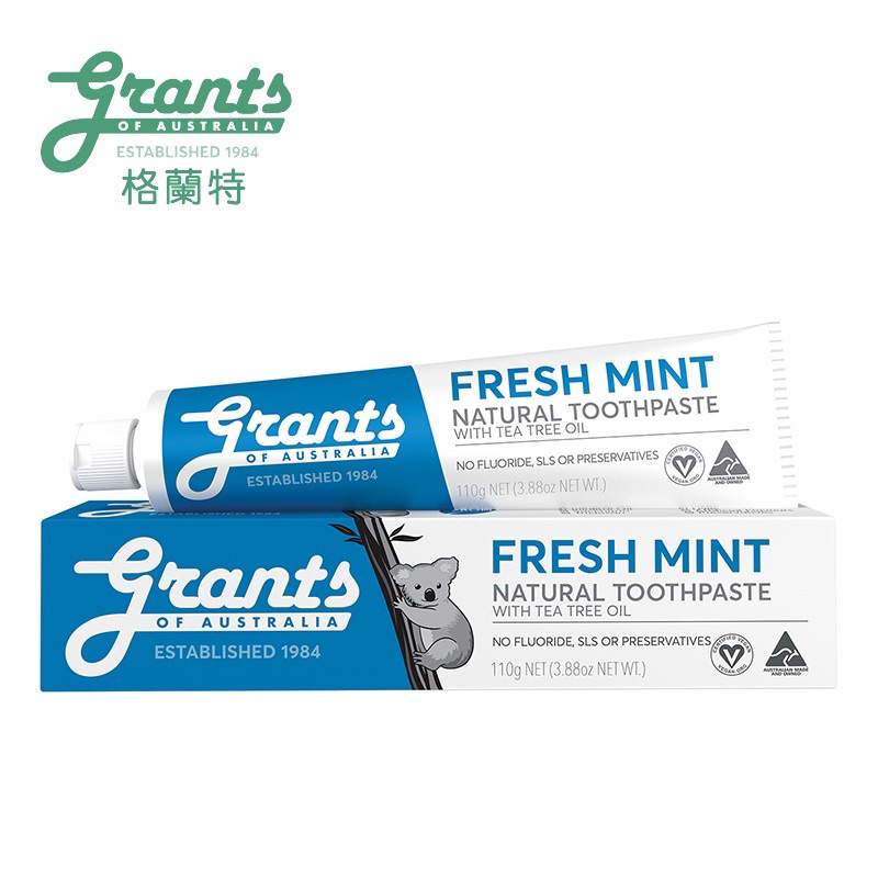 grants澳洲格蘭特 大自然清涼薄荷牙膏