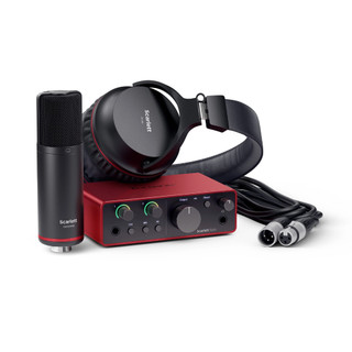 【存在音樂】最新4代 Focusrite Scarlett Solo Studio 4th USB 錄音介面 套組
