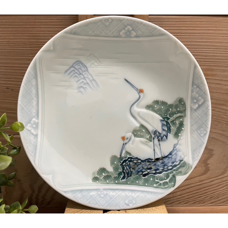 早期碗盤 茶罐 茶倉 日據 手繪 九谷 茶杯 落款杯 魚盤 鶴盤 鳥盤 碗盤