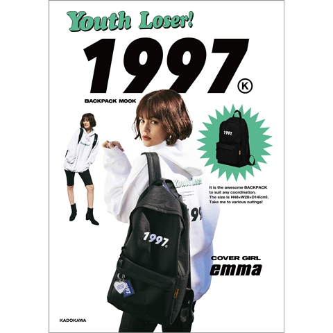 ♫狐狸日雜鋪♫日本雜誌附錄Youth Lose 1997 潮牌 後背包 肩背包 背包 書包 黑色