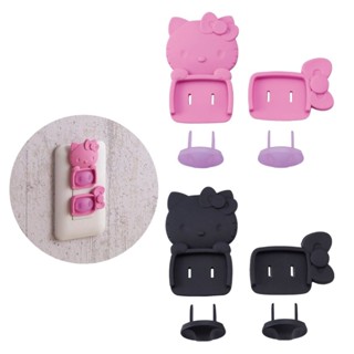 Hello Kitty 日本製 造型插座保護套2入組 安全插座保護蓋 防觸電插座蓋 插座保護蓋 防塵插座蓋 插座蓋 插座