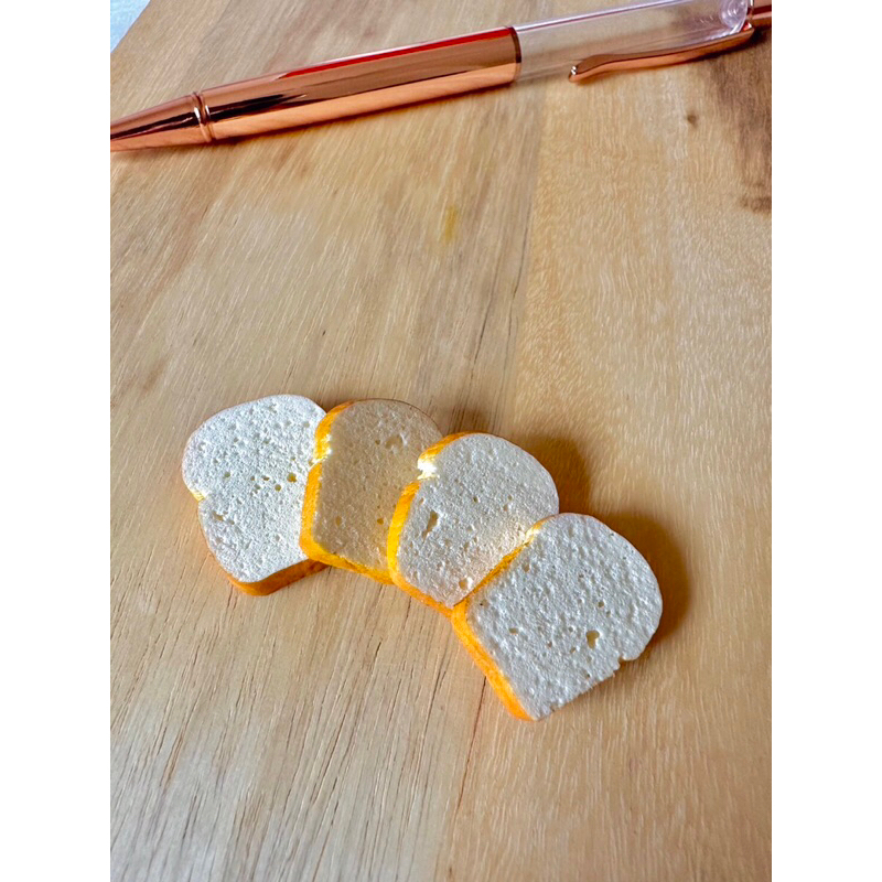 【二諾手作黏土麵包】白吐司 袖珍模型 仿真甜點麵包